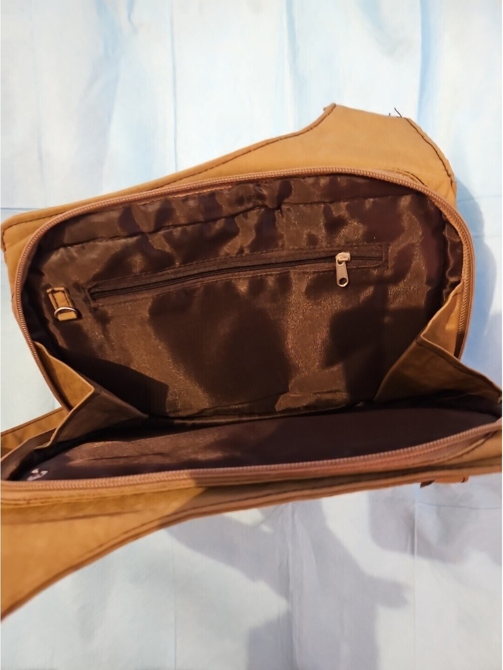Canvas Messenger Bag Hobo Crossbody Bags with Multiple Pockets 11×8 Inches - Picture 5 of 9